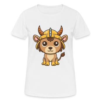 Amoureux du Lion - T-shirt respirant Femme - blanc - Devant - AI Model Female 172 dark (172cm)