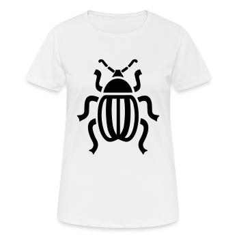 scarabée - Frauen T-Shirt atmungsaktiv - Weiß - Vorne - AI Model Female 172 dark (172cm)
