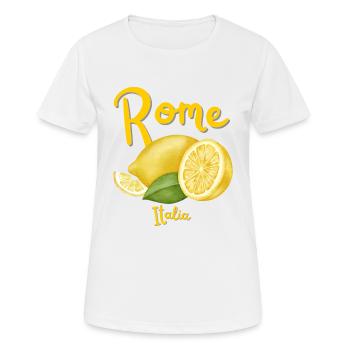 Rom - Italien - Vatikanstadt - Kolosseum - Reise - Frauen T-Shirt atmungsaktiv - Weiß - Vorne - AI Model Female 172 dark (172cm)