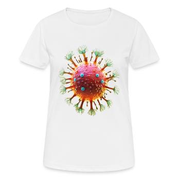 Virus - Frauen T-Shirt atmungsaktiv - Weiß - Vorne - AI Model Female 172 dark (172cm)