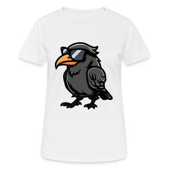 Corbeau corbeau - T-shirt respirant Femme - blanc - Devant - AI Model Female 172 dark (172cm)