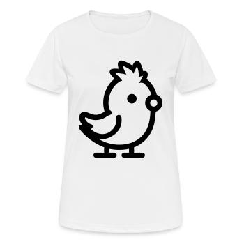 poussin - T-shirt respirant Femme - blanc - Devant - AI Model Female 172 dark (172cm)