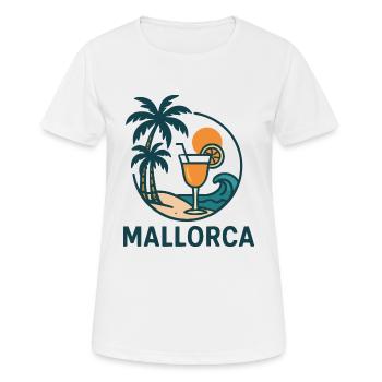 insel mallorca - Frauen T-Shirt atmungsaktiv - Weiß - Vorne - AI Model Female 172 dark (172cm)