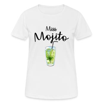 Fräulein Mojito - Frauen T-Shirt atmungsaktiv - Weiß - Vorne - AI Model Female 172 dark (172cm)