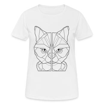 amant de chat, ami de chat, chemise de chat - T-shirt respirant Femme - blanc - Devant - AI Model Female 172 dark (172cm)