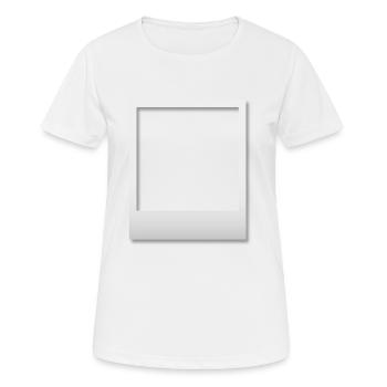 Rahmen mit Schatten - Frauen T-Shirt atmungsaktiv - Weiß - Vorne - AI Model Female 172 dark (172cm)
