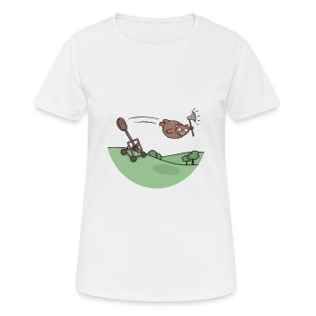 Baerenkatapult - T-shirt respirant Femme - blanc - Devant - AI Model Female 172 dark (172cm)