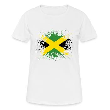 home country roots roots love Jamaica png - Women's Breathable T-Shirt - white - Front - AI Model Female 172 dark (172cm)