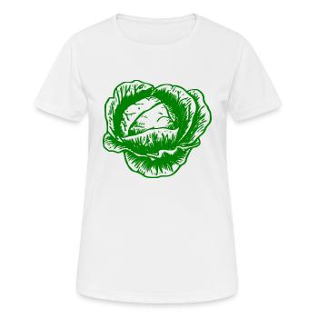 chou-fleur du chou-fleur légume Halloween - T-shirt respirant Femme - blanc - Devant - AI Model Female 172 dark (172cm)