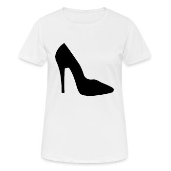 shoes highheels schoes flipflops boots boots stiefel68 - Women's Breathable T-Shirt - white - Front - AI Model Female 172 dark (172cm)