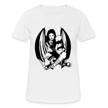 GOTH MOM EXPECTANT MOTHER GOTHIC - Women's Breathable T-Shirt - white - Front - AI Model Female 172 dark (172cm)