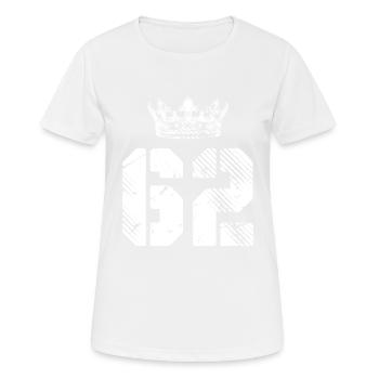 62 Couronne numérique - T-shirt respirant Femme - blanc - Devant - AI Model Female 172 dark (172cm)
