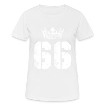 66 Couronne numérique - T-shirt respirant Femme - blanc - Devant - AI Model Female 172 dark (172cm)