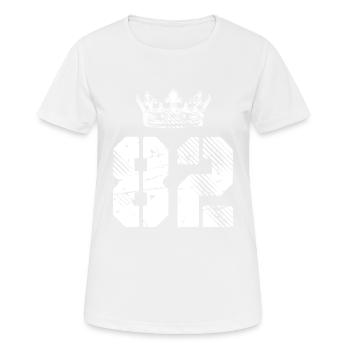 82 Couronne numérique - T-shirt respirant Femme - blanc - Devant - AI Model Female 172 dark (172cm)