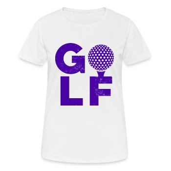 Golf - Golf Club Goldspieler Birdie Elite Luxury - T-shirt respirant Femme - blanc - Devant - AI Model Female 172 dark (172cm)