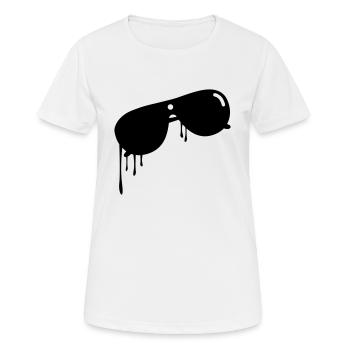 lunettes à obturateur - T-shirt respirant Femme - blanc - Devant - AI Model Female 172 dark (172cm)