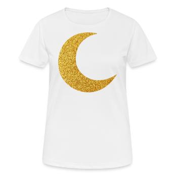 Glitter Moon. - Frauen T-Shirt atmungsaktiv - Weiß - Vorne - AI Model Female 172 dark (172cm)
