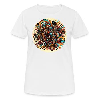 Afro Style Chromatic Harmony - Women's Breathable T-Shirt - white - Front - AI Model Female 172 dark (172cm)