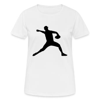 Joueurs de baseball - T-shirt respirant Femme - blanc - Devant - AI Model Female 172 dark (172cm)