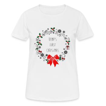 Bumps First Christmas - Women's Breathable T-Shirt - white - Front - AI Model Female 172 dark (172cm)