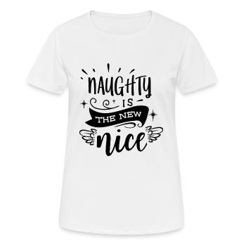 cadeau du Père Noël Père Noël truand - T-shirt respirant Femme - blanc - Devant - AI Model Female 172 dark (172cm)