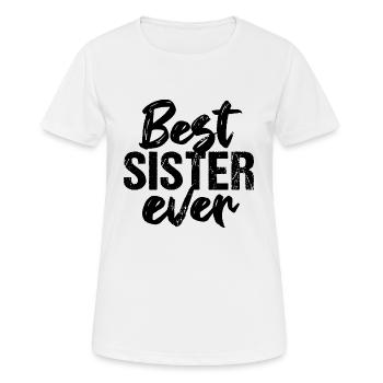 Beste Schwester Best Sister Ever - Women's Breathable T-Shirt - white - Front - AI Model Female 172 dark (172cm)