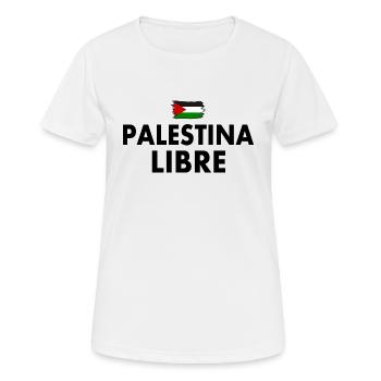 palestina libre - Women's Breathable T-Shirt - white - Front - AI Model Female 172 dark (172cm)