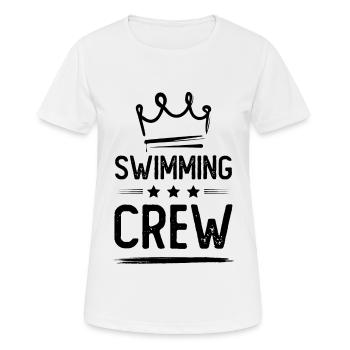 Swimming Crew - Women's Breathable T-Shirt - white - Front - AI Model Female 172 dark (172cm)