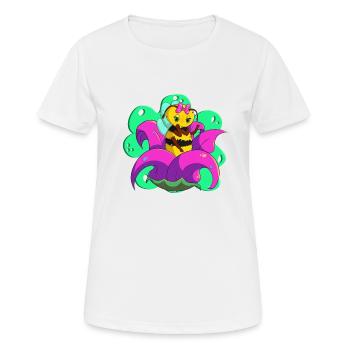 The cutest little Bee-girl! - Women's Breathable T-Shirt - white - Front - AI Model Female 172 dark (172cm)