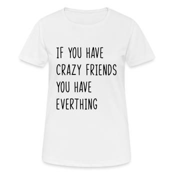 Bester Freund. Freunde. Zitate. Freund - Frauen T-Shirt atmungsaktiv - Weiß - Vorne - AI Model Female 172 dark (172cm)