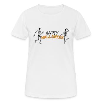 Halloween Grusel Event Süßes oder Saures für Kinde - Frauen T-Shirt atmungsaktiv - Weiß - Vorne - AI Model Female 172 dark (172cm)