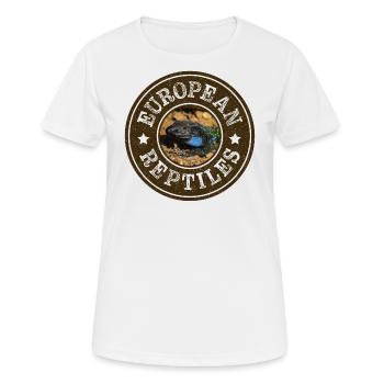 European Reptiles - Frauen T-Shirt atmungsaktiv - Weiß - Vorne - AI Model Female 172 dark (172cm)