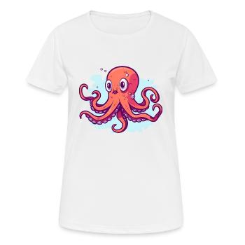 Squid - Women's Breathable T-Shirt - white - Front - AI Model Female 172 dark (172cm)