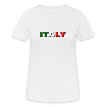 ITALIE. SAMER BRASIL (ITALIE) - T-shirt respirant Femme - blanc - Devant - AI Model Female 172 dark (172cm)