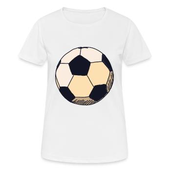 Ballsport - Frauen T-Shirt atmungsaktiv - Weiß - Vorne - AI Model Female 172 dark (172cm)