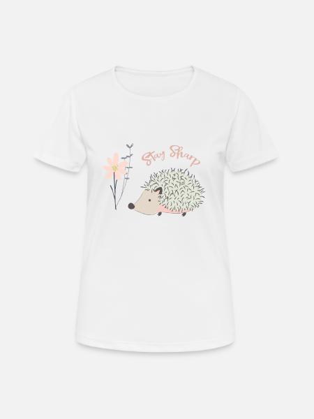 Hérisson | Hérisson - T-shirt respirant Femme - blanc