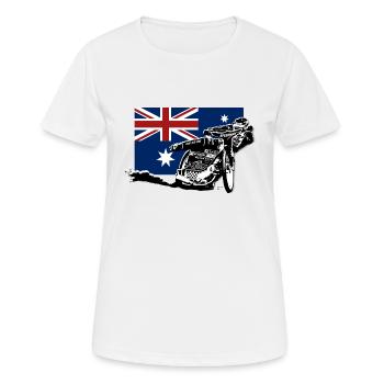 Speedway - Australia Flag - Women's Breathable T-Shirt - white - Front - AI Model Female 172 dark (172cm)
