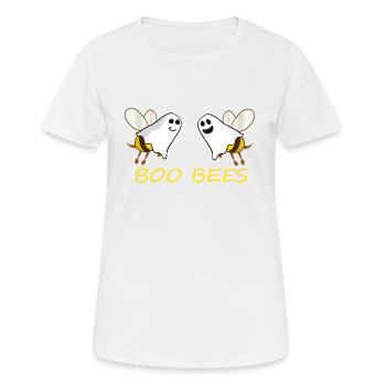 Boo Bees Halloween Ghosts Bees - Women's Breathable T-Shirt - white - Front - AI Model Female 172 dark (172cm)