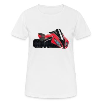 S1000RR - Frauen T-Shirt atmungsaktiv - Weiß - Vorne - AI Model Female 172 dark (172cm)
