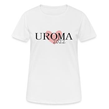 Uroma 2022 - Frauen T-Shirt atmungsaktiv - Weiß - Vorne - AI Model Female 172 dark (172cm)