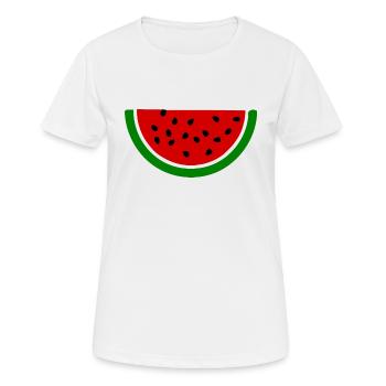 Watermelon melon - Women's Breathable T-Shirt - white - Front - AI Model Female 172 dark (172cm)
