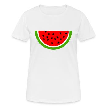 watermelon - Women's Breathable T-Shirt - white - Front - AI Model Female 172 dark (172cm)