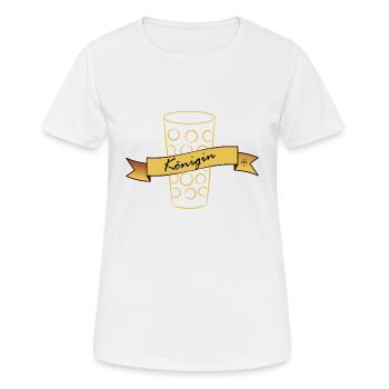 Königin - Frauen T-Shirt atmungsaktiv - Weiß - Vorne - AI Model Female 172 dark (172cm)
