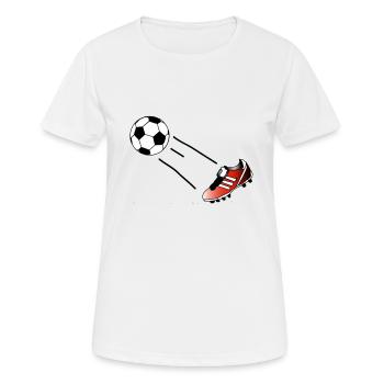 Football soccer football boot - T-shirt respirant Femme - blanc - Devant - AI Model Female 172 dark (172cm)