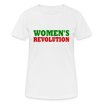 Womens revolution - T-shirt respirant Femme - blanc - Devant - AI Model Female 172 dark (172cm)