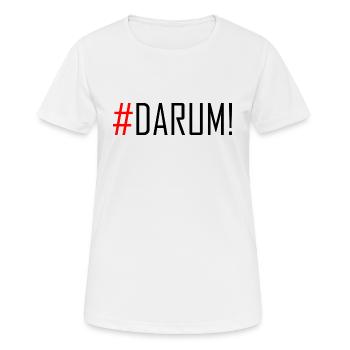 Darum : Hôtels - T-shirt respirant Femme - blanc - Devant - AI Model Female 172 dark (172cm)
