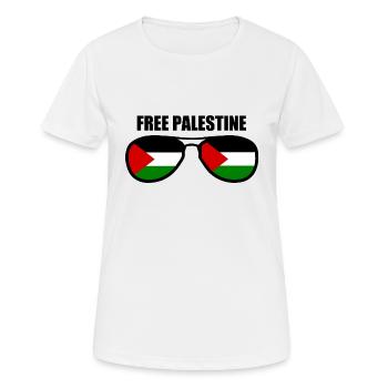 Free palestine - Women's Breathable T-Shirt - white - Front - AI Model Female 172 dark (172cm)