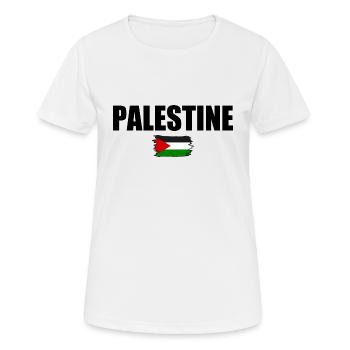 Palestine Palestine - T-shirt respirant Femme - blanc - Devant - AI Model Female 172 dark (172cm)