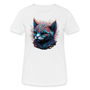 Gloomy Cat's Eye - Women's Breathable T-Shirt - white - Front - AI Model Female 172 dark (172cm)
