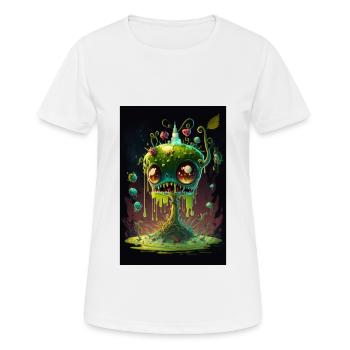 Zombie Frozen - Frauen T-Shirt atmungsaktiv - Weiß - Vorne - AI Model Female 172 dark (172cm)